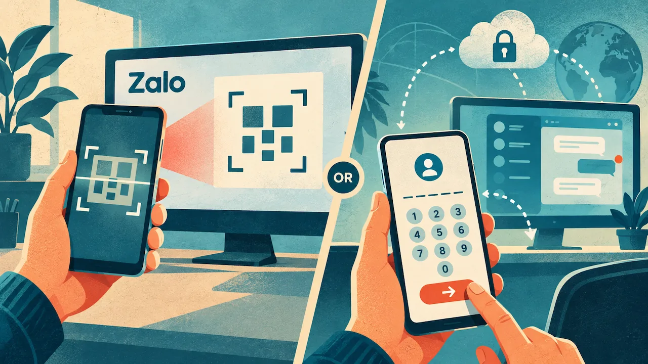 Cách đăng nhập Zalo Web bằng mã QR và số điện thoại trên máy tính
